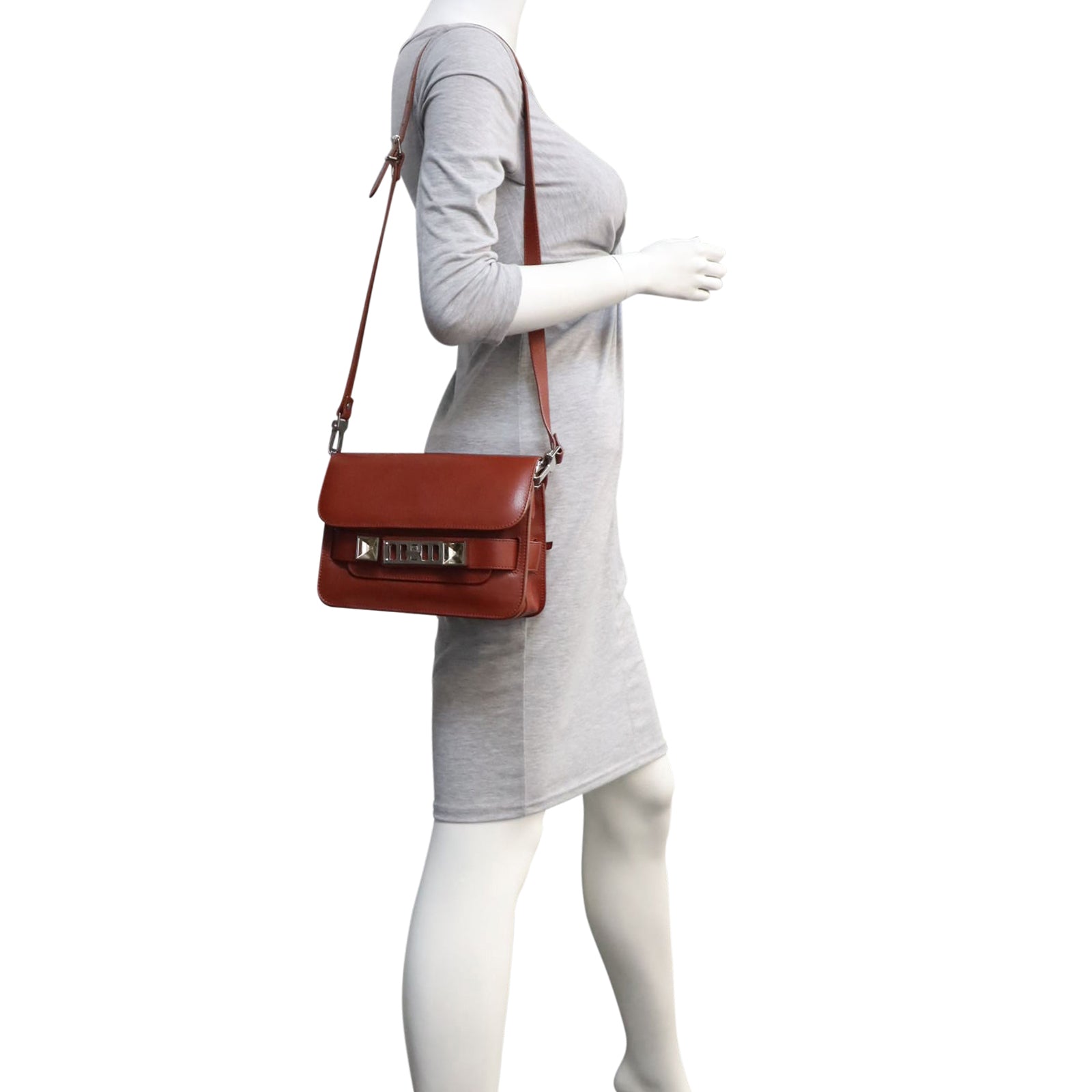 Proenza Schouler PS11 Mini Classic (Saddle colour) Mannequin