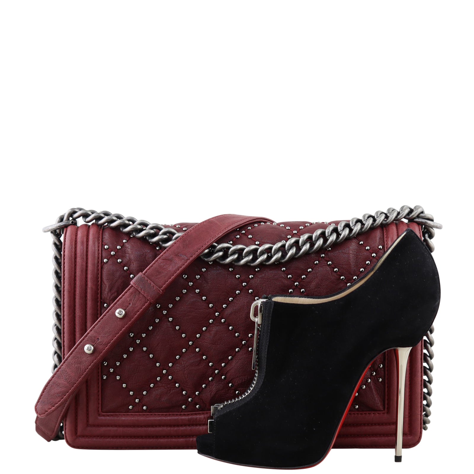 Chanel Boy Medium Studded Shoe