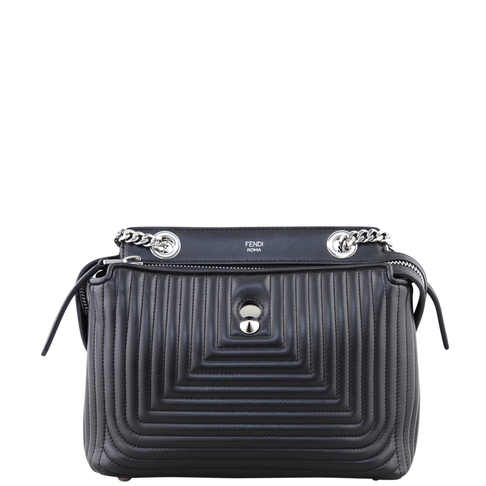 Fendi DotCom Click Satchel Small Front