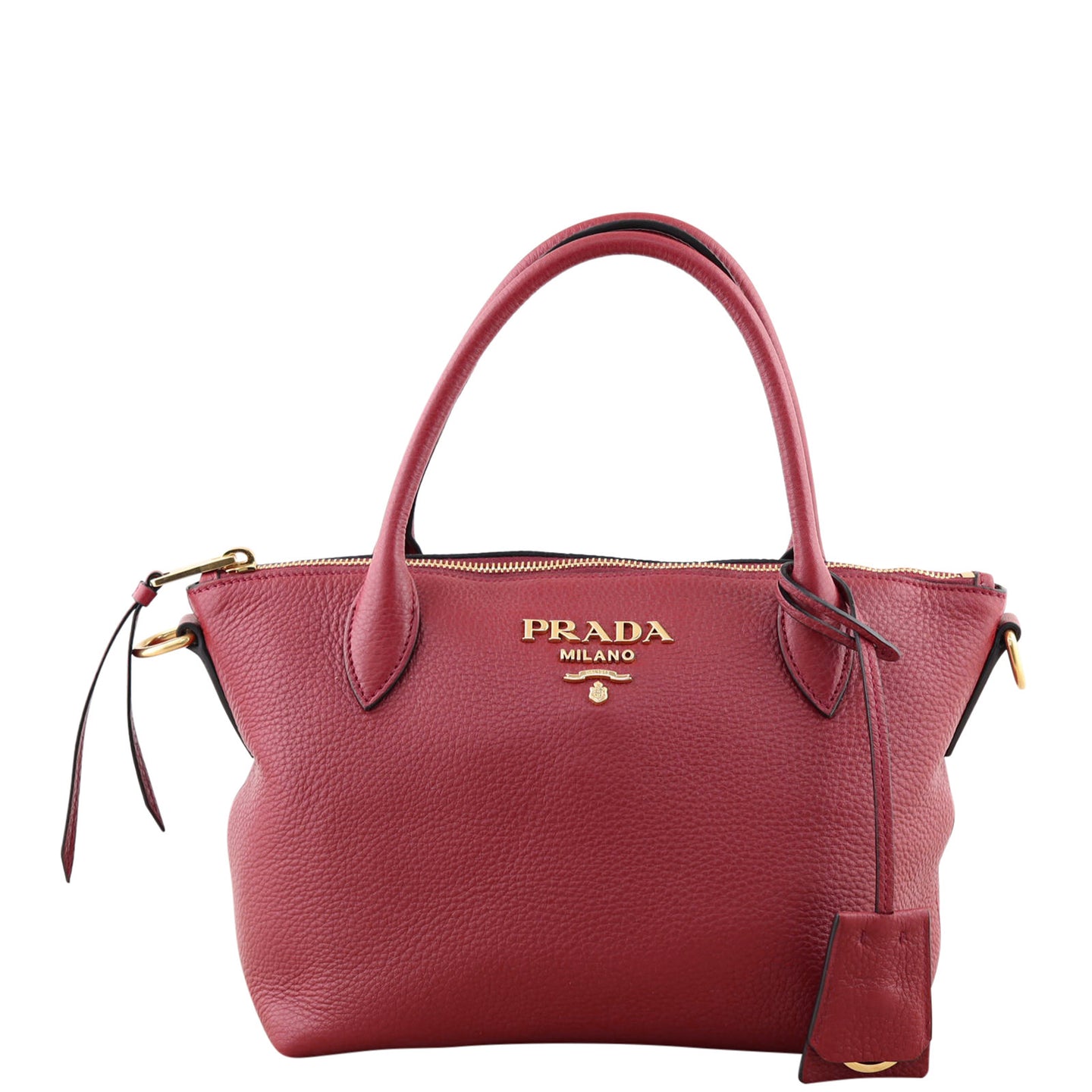 Prada Vitello Daino Two-Way Mini Tote Front