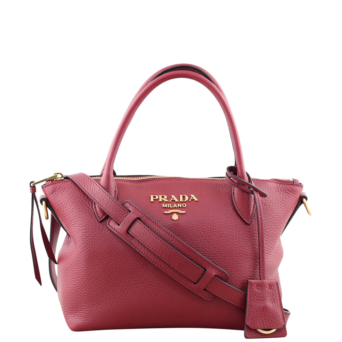 Prada Vitello Daino Two-Way Mini Tote Front
