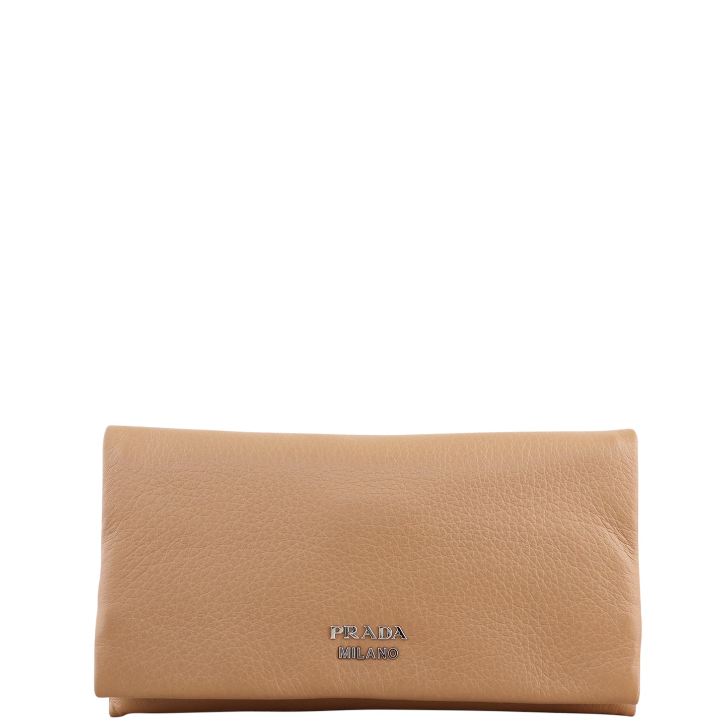 Prada Cervo Fold Over Clutch Front