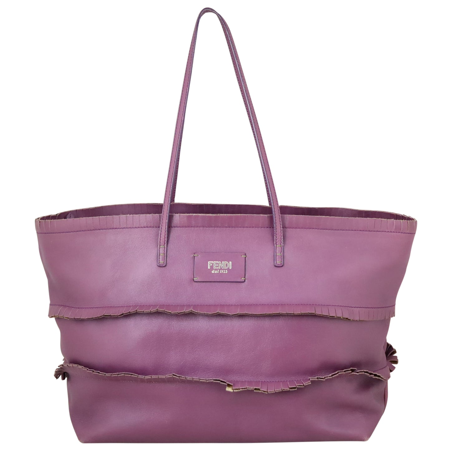 Fendi Ruffle Roll Tote Front