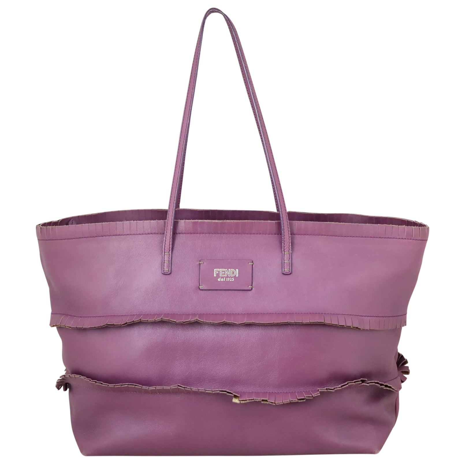 Fendi Ruffle Roll Tote Front