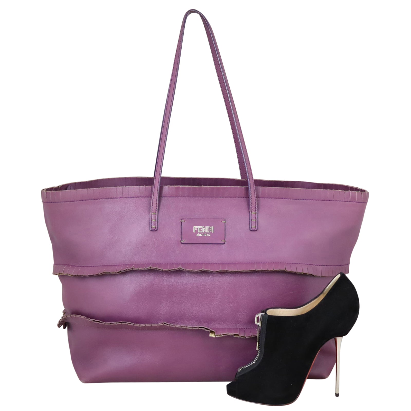 Fendi Ruffle Roll Tote Shoe