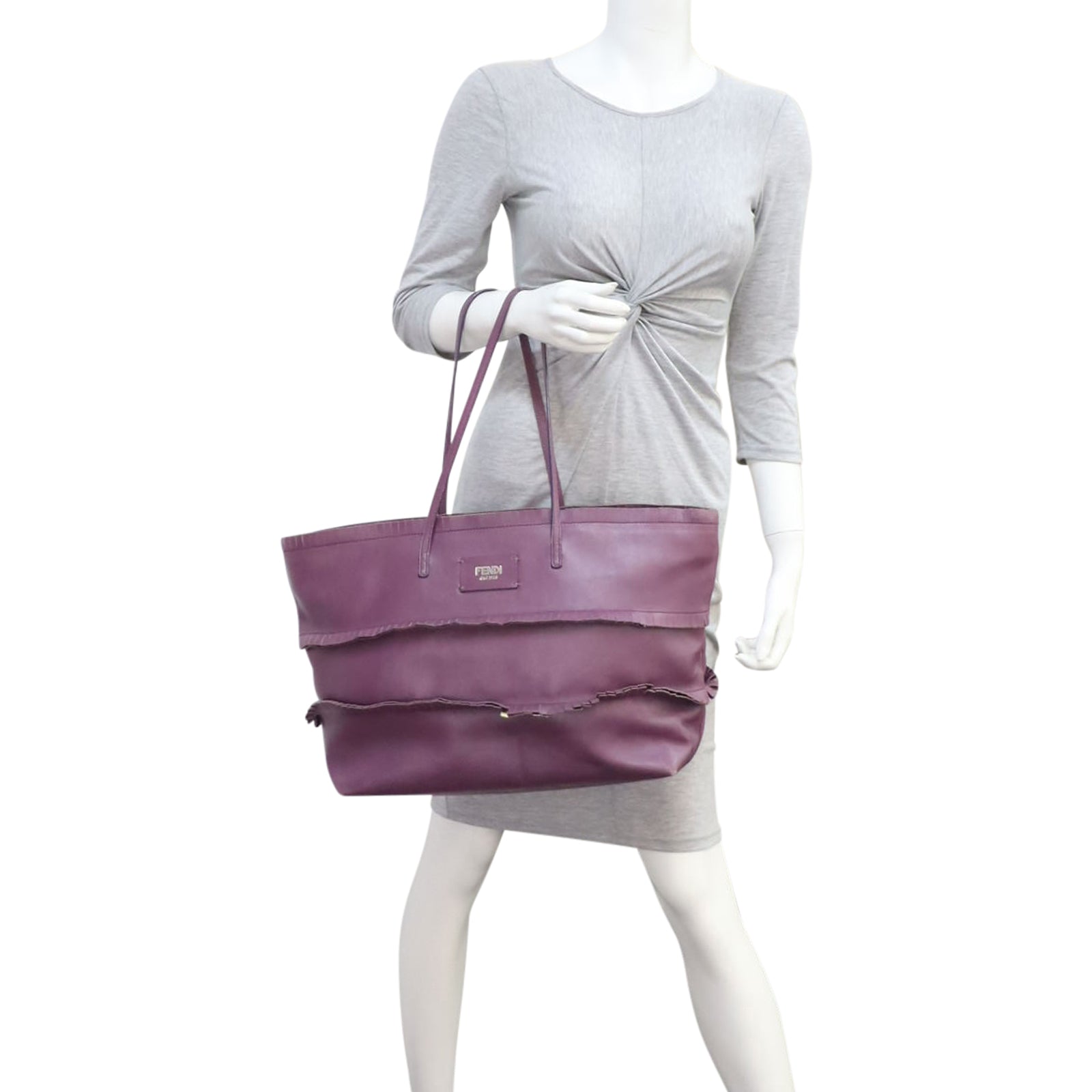 Fendi Ruffle Roll Tote Mannequin