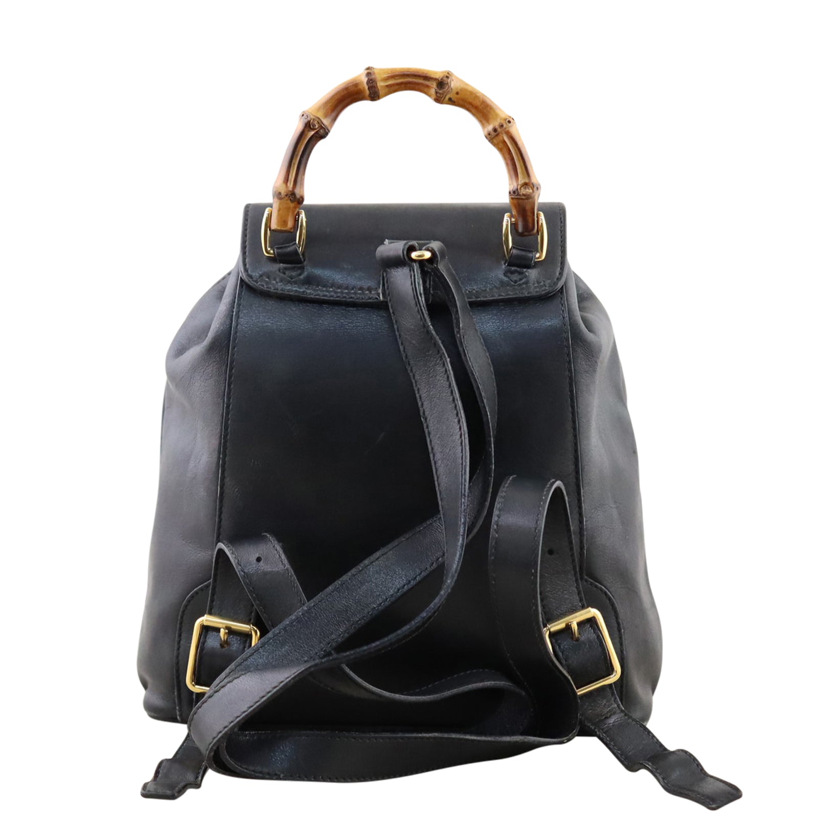 Gucci Bamboo Leather Mini Backpack Back