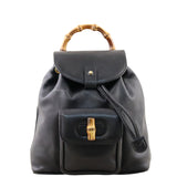 Gucci Bamboo Leather Mini Backpack Front
