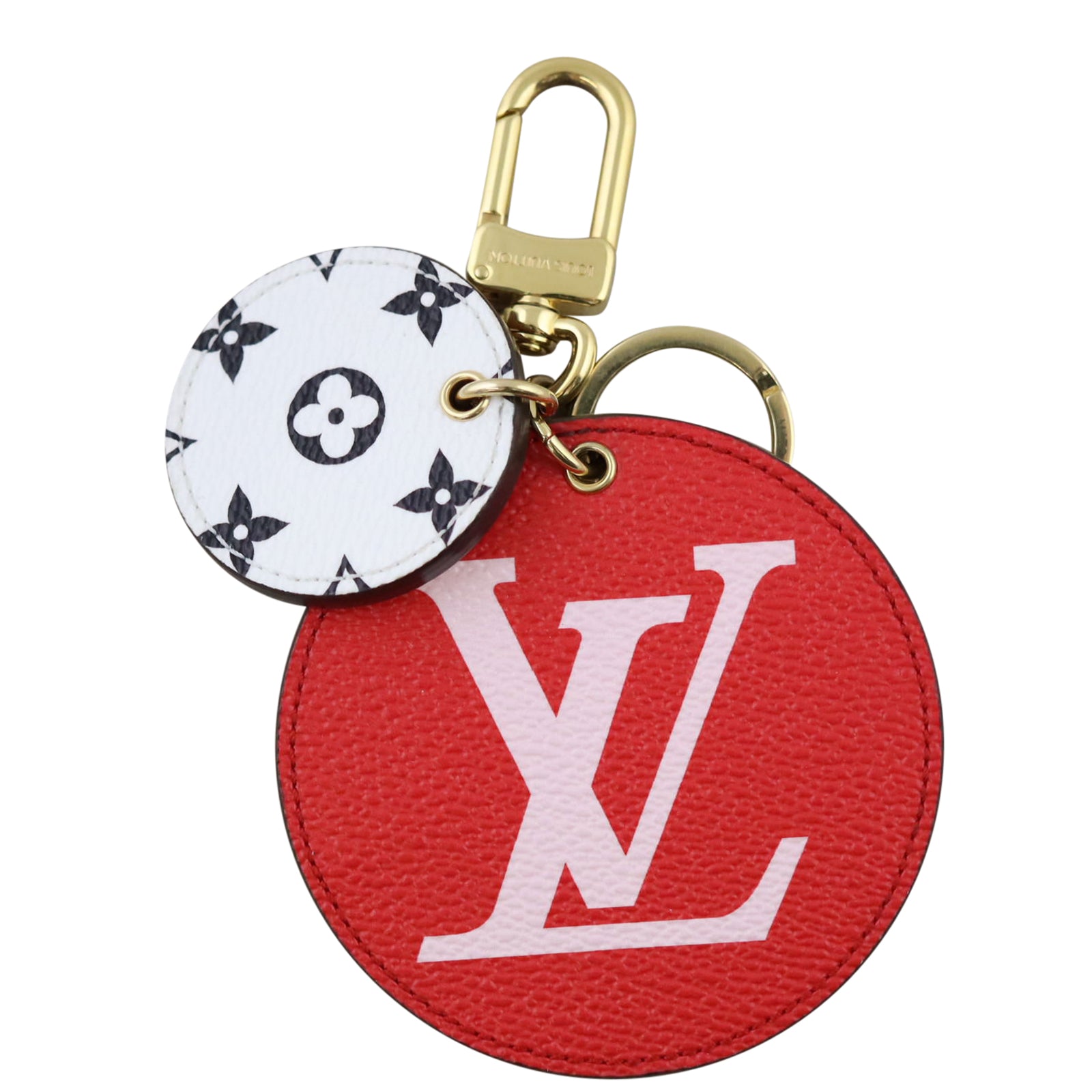 Louis Vuitton Round Giant Monogram Bag Charm and Key Holder Front
