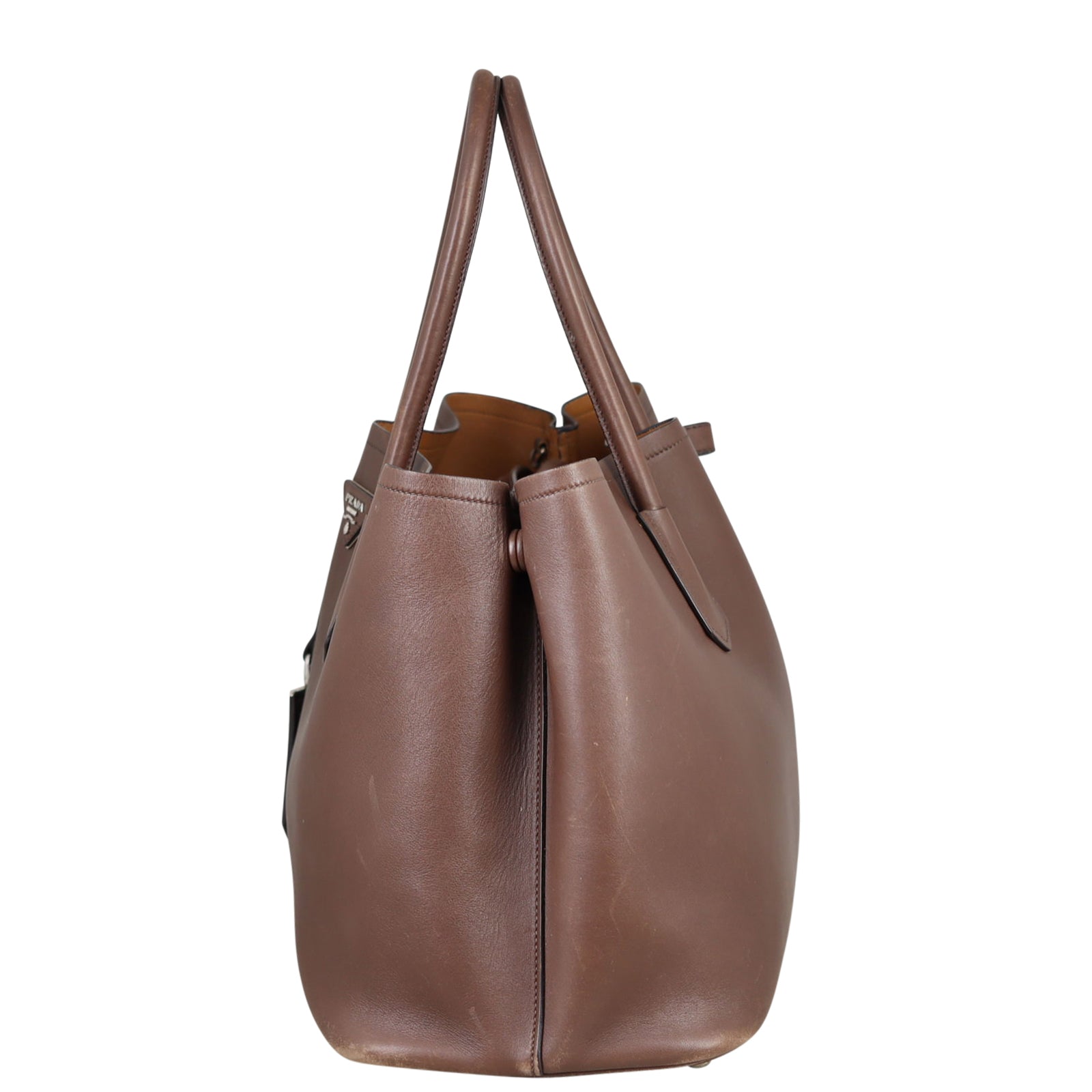 Prada City Calf Double Bag Side