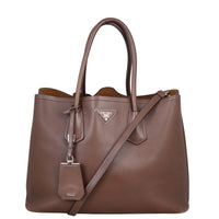 Prada City Calf Double Bag Front