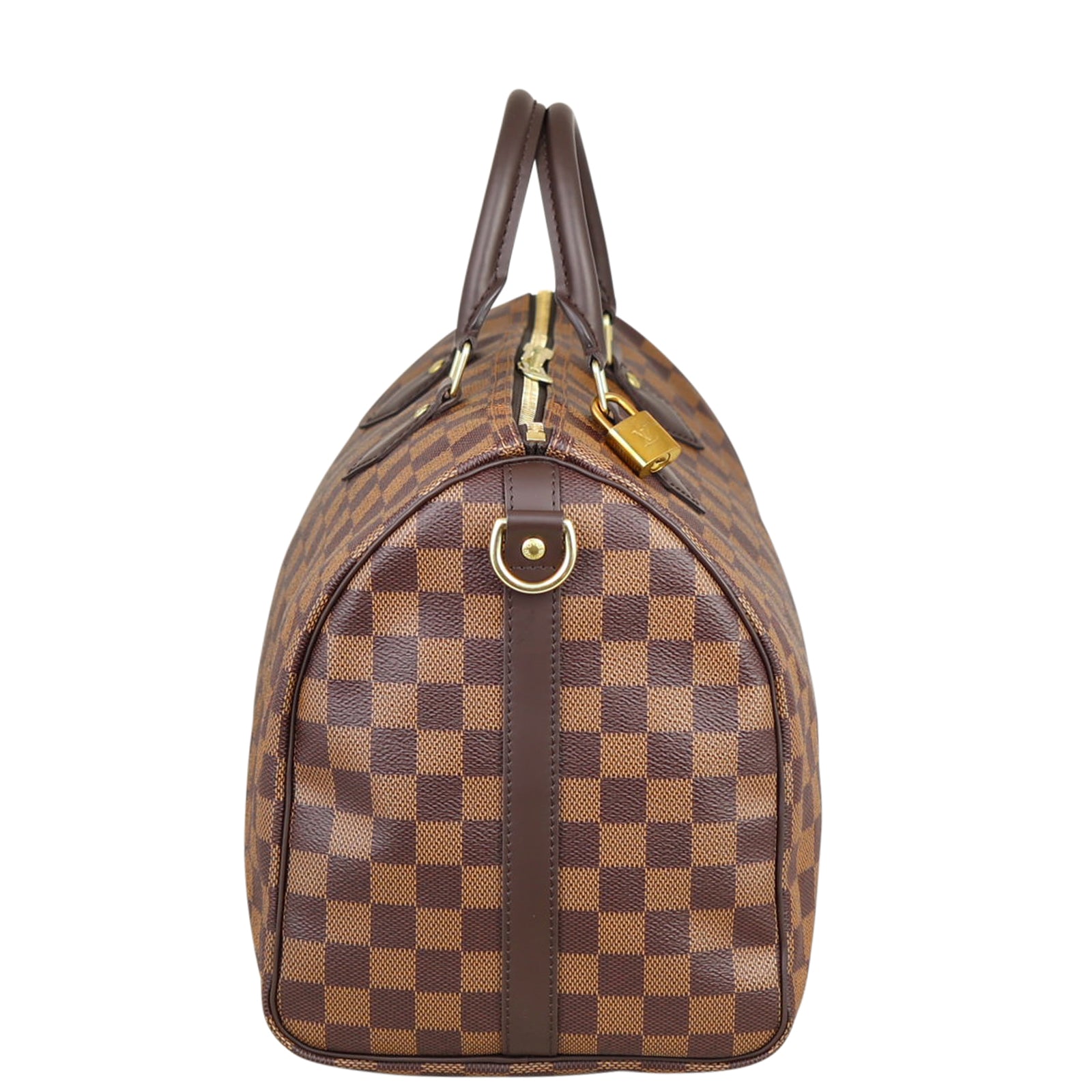 Louis Vuitton Speedy 35 Bandouliere Damier Ebene Side