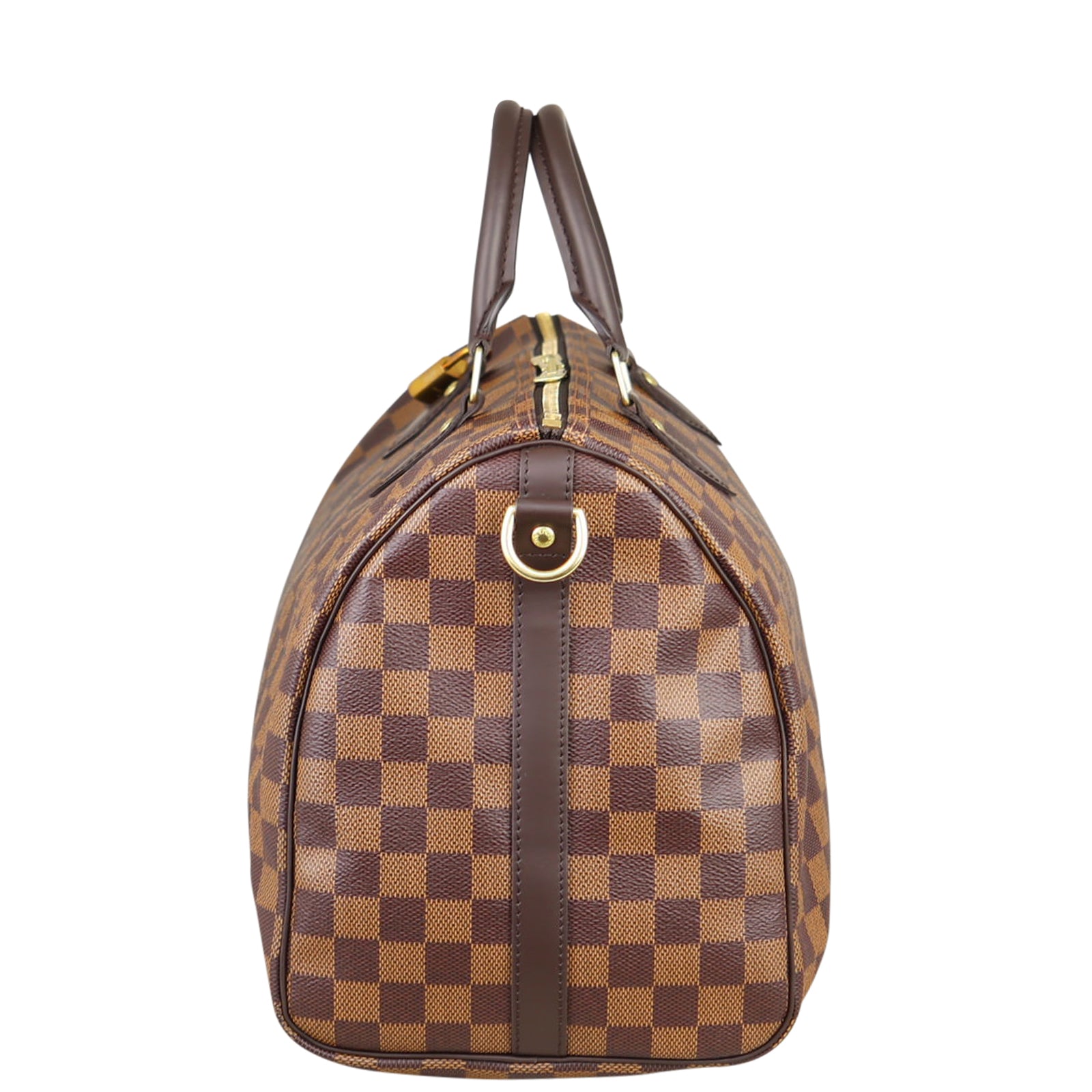 Louis Vuitton Speedy 35 Bandouliere Damier Ebene Side