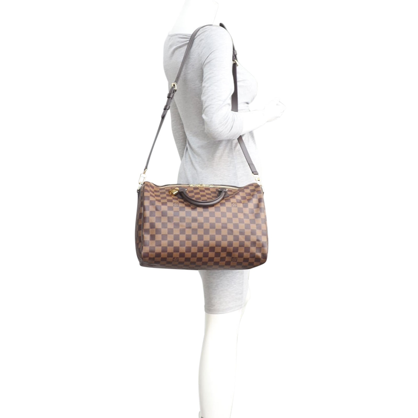 Louis Vuitton Speedy 35 Bandouliere Damier Ebene Mannequin