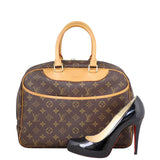 Louis Vuitton Deauville Bowling Vanity Monogram Shoe