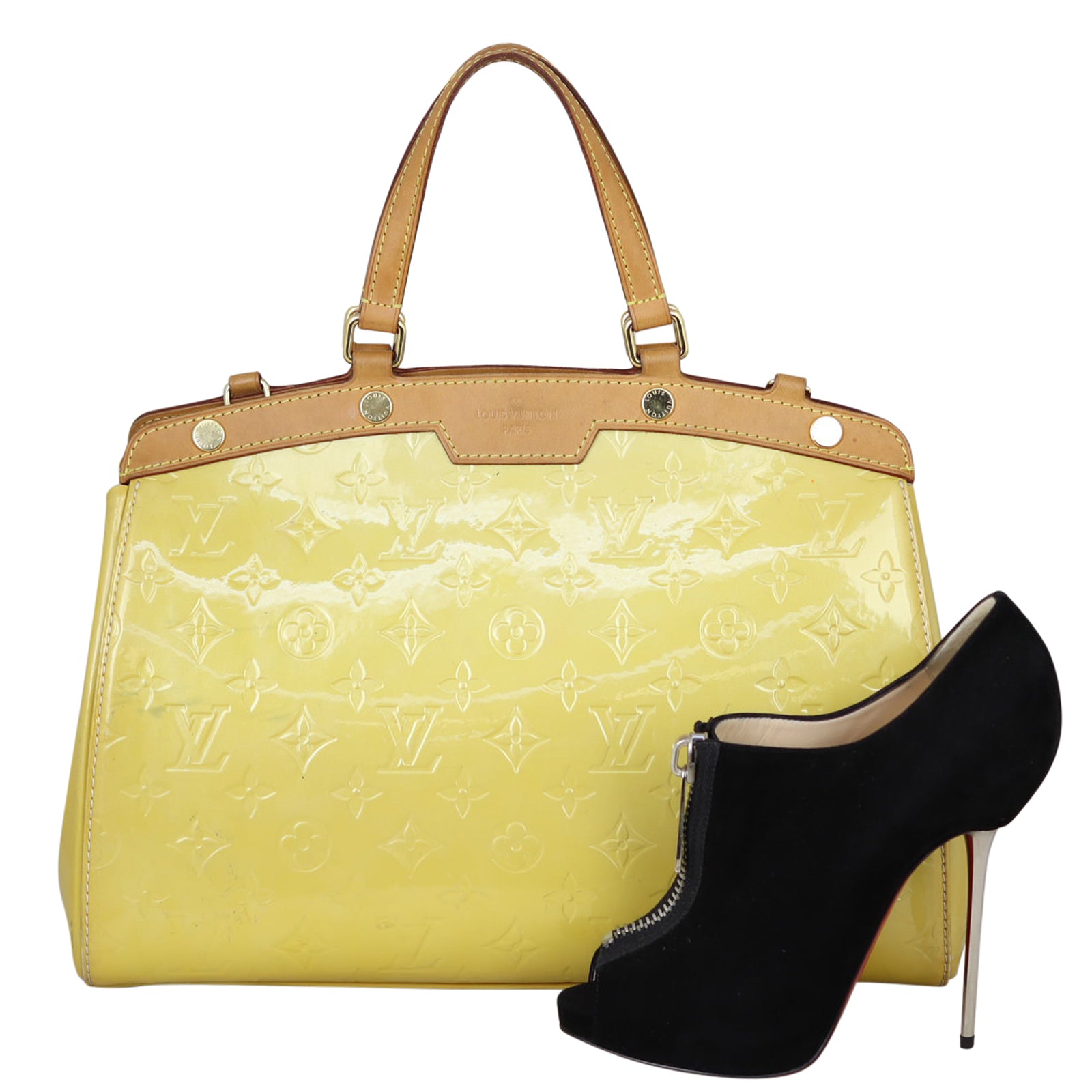 Louis Vuitton Brea MM Monogram Vernis Shoe