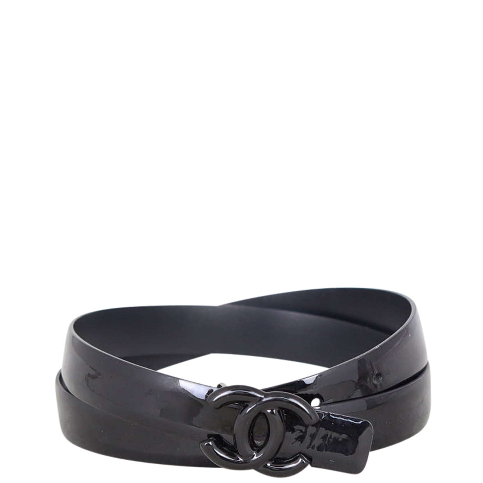 Chanel CC Patent Belt Front