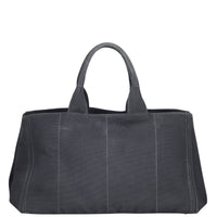 Prada Studded Canapa Tote Back