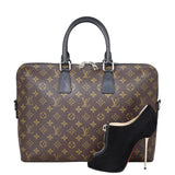 Louis Vuitton Porte-Documents Jour Monogram Macassar Shoe