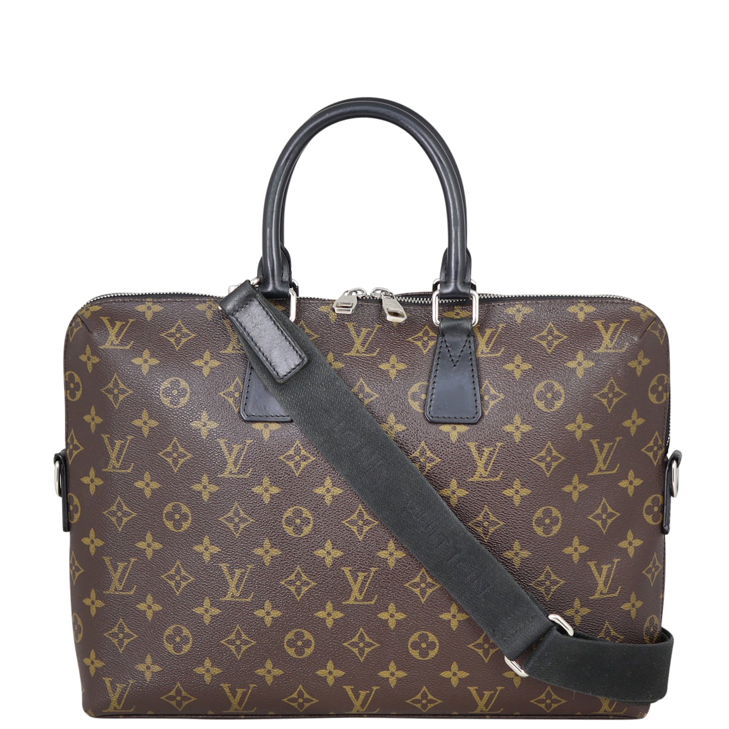 Louis Vuitton Porte-Documents Jour Monogram Macassar Front