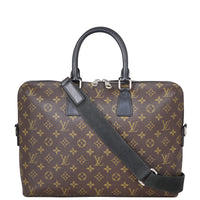 Louis Vuitton Porte-Documents Jour Monogram Macassar Front