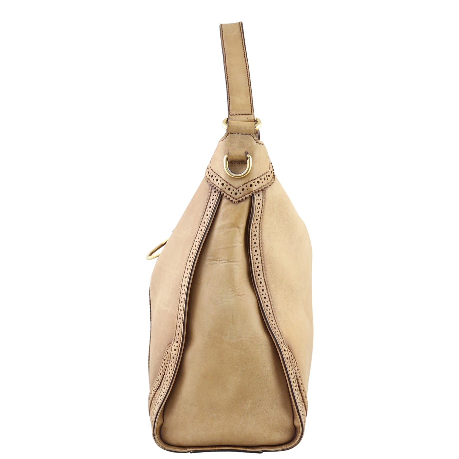 Gucci Duilio Brogue Hobo Side