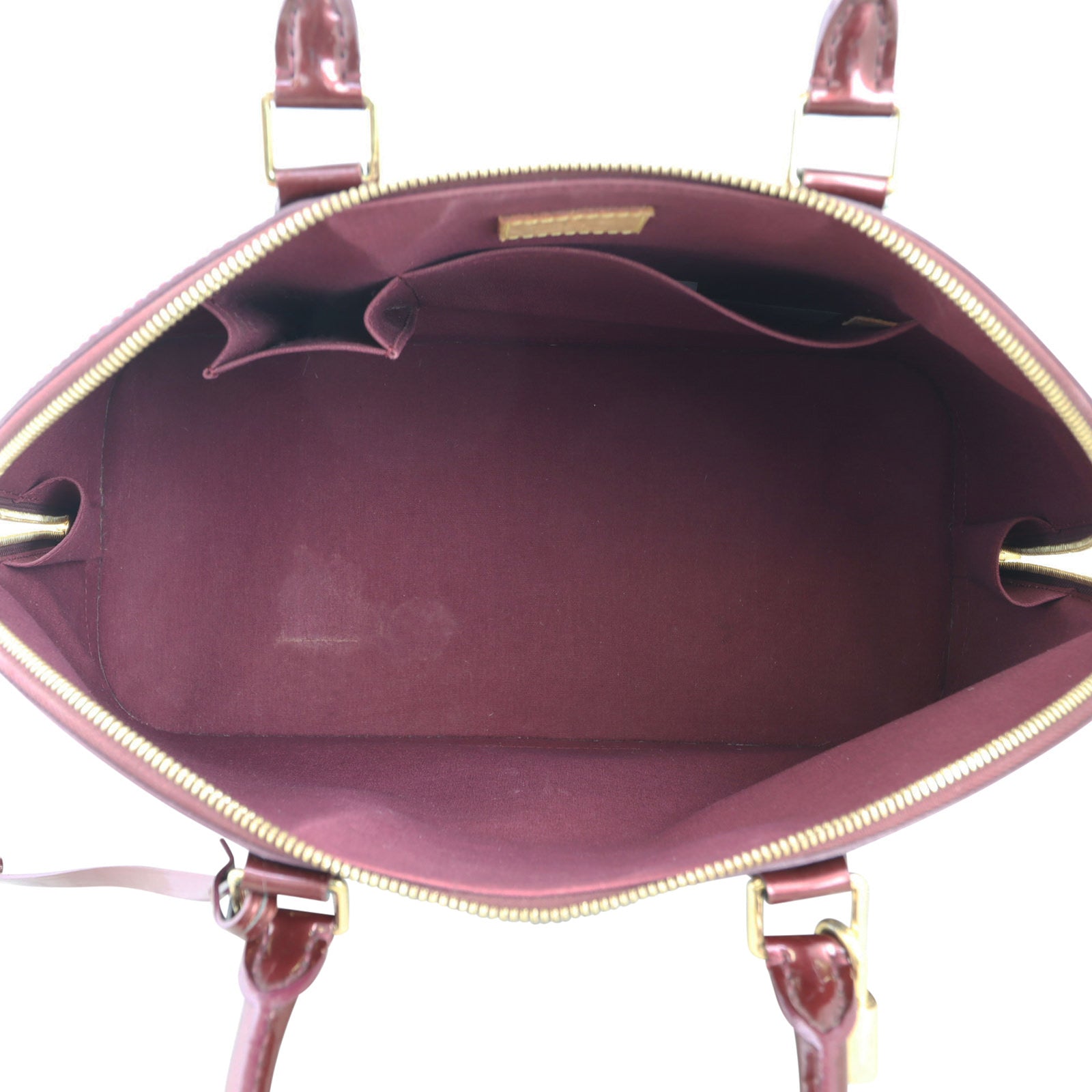 Louis Vuitton Alma GM Monogram Vernis Whole interior