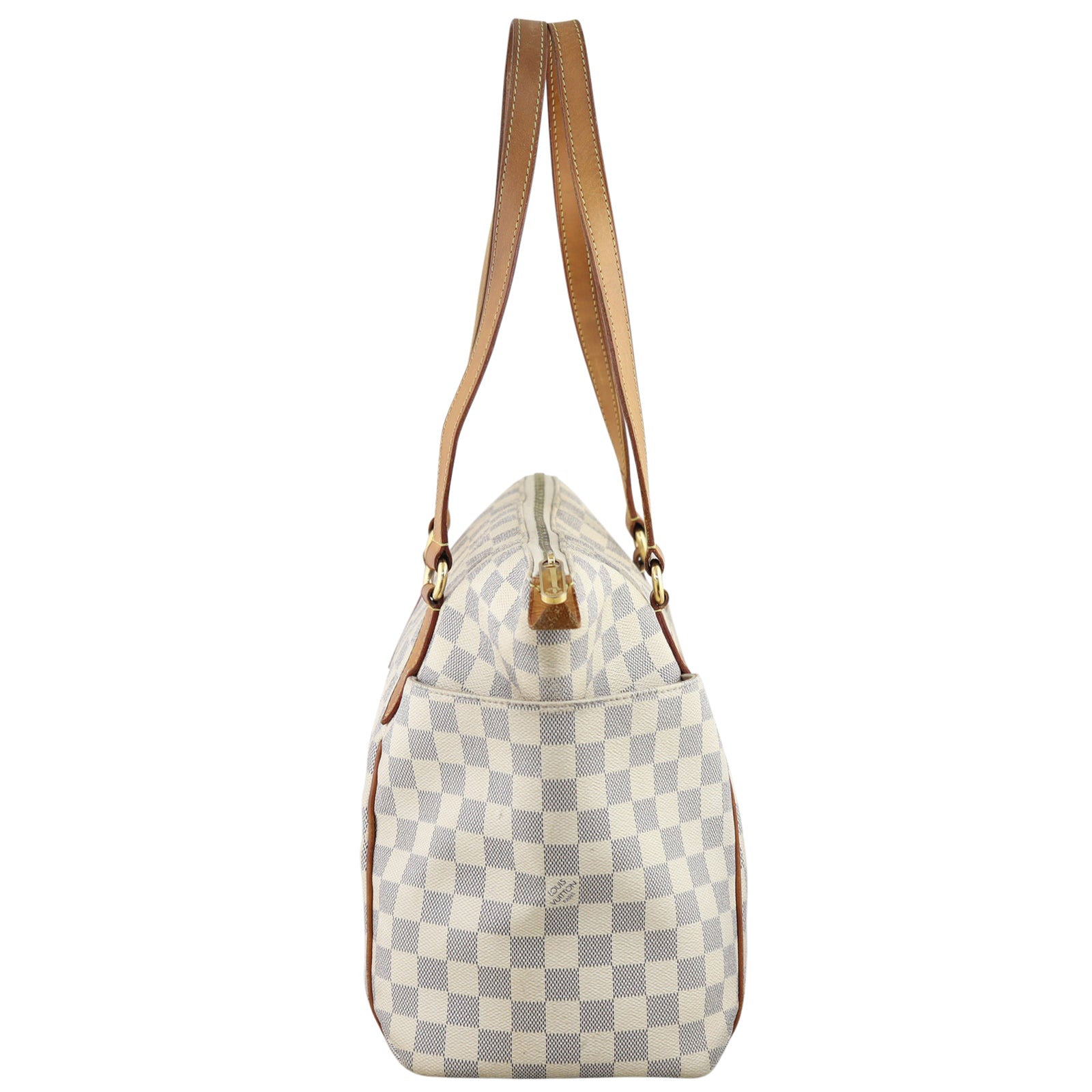 Louis Vuitton Totally MM Damier Azur Side