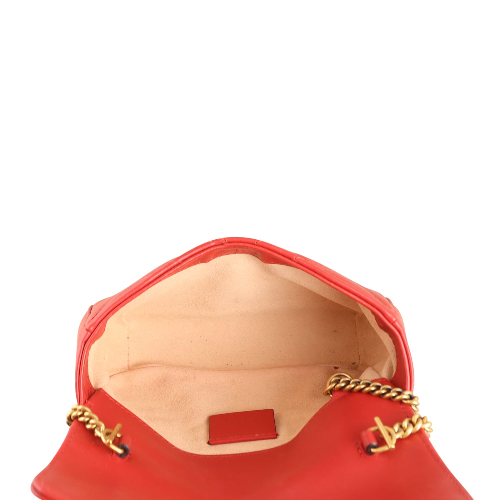 Gucci GG Marmont Super Mini Shoulder Bag Whole interior