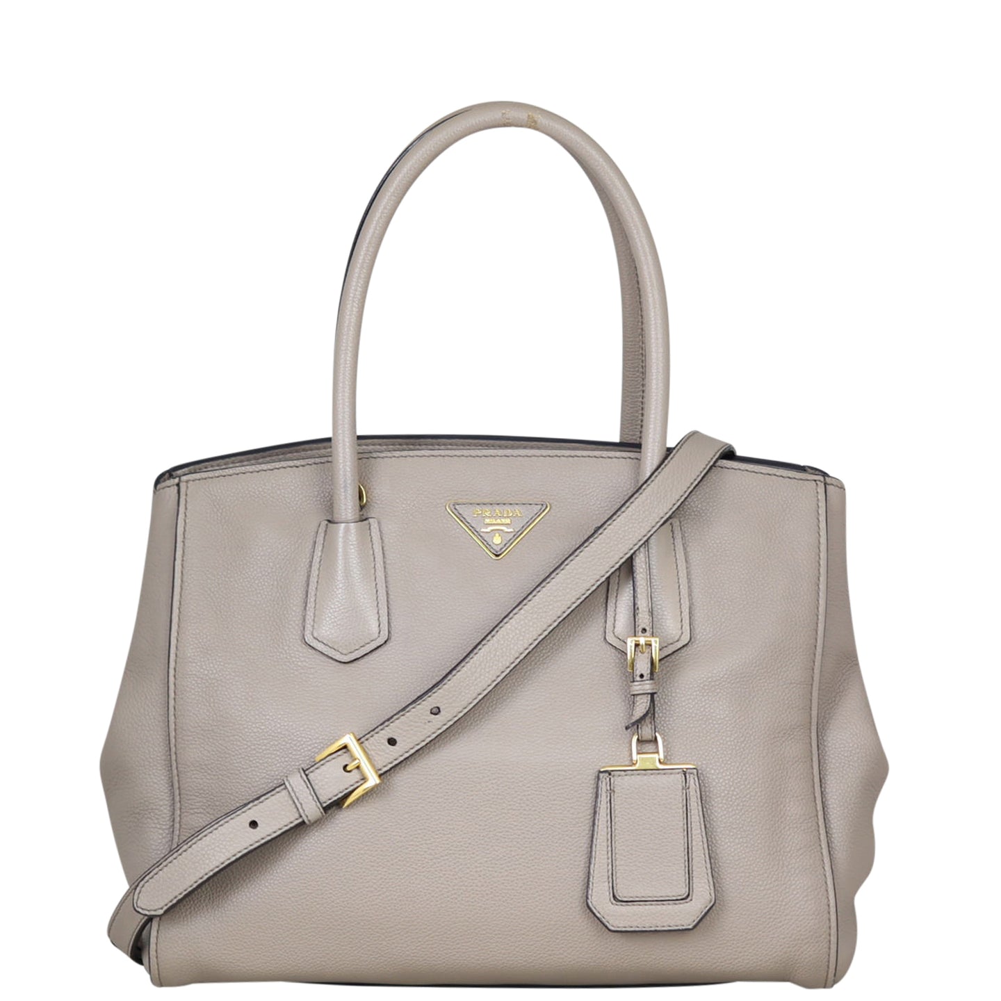 Prada Vitello Grain Shopping Tote Front
