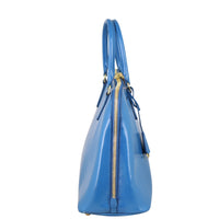 Prada Saffiano Vernice Bauletto Bag Side