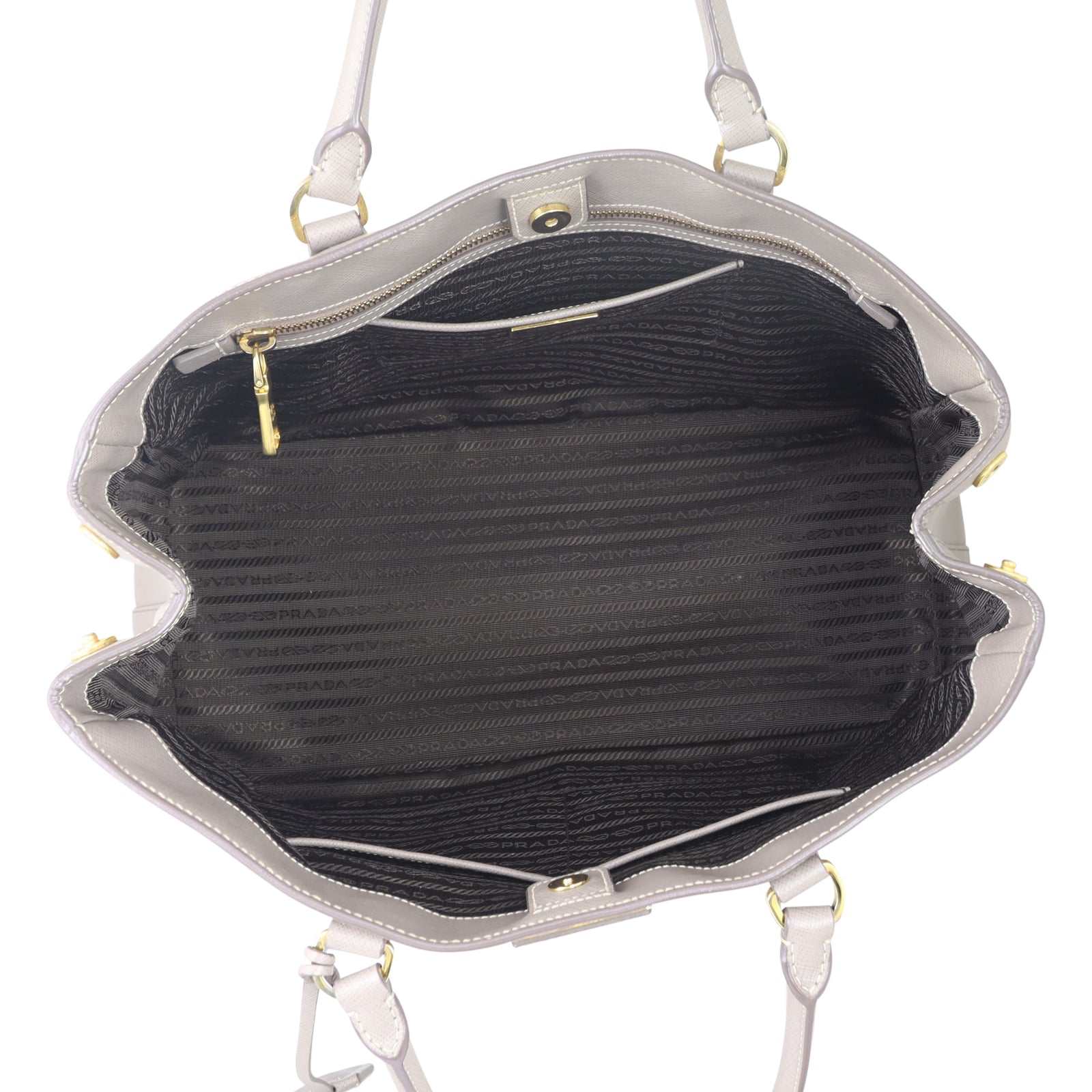 Prada Saffiano Lux Tote Large Whole interior