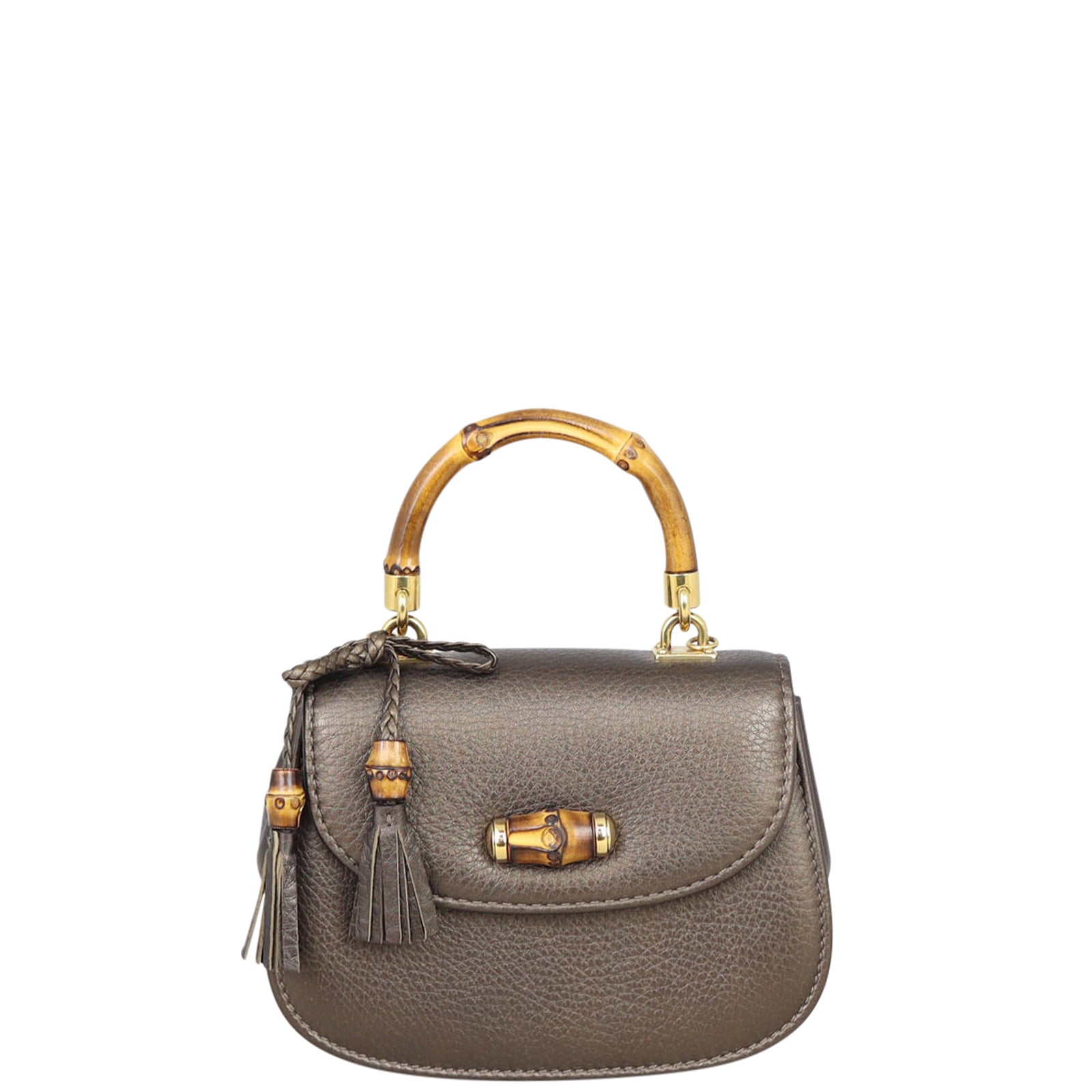 Gucci Mini Bamboo Chain Crossbody Front