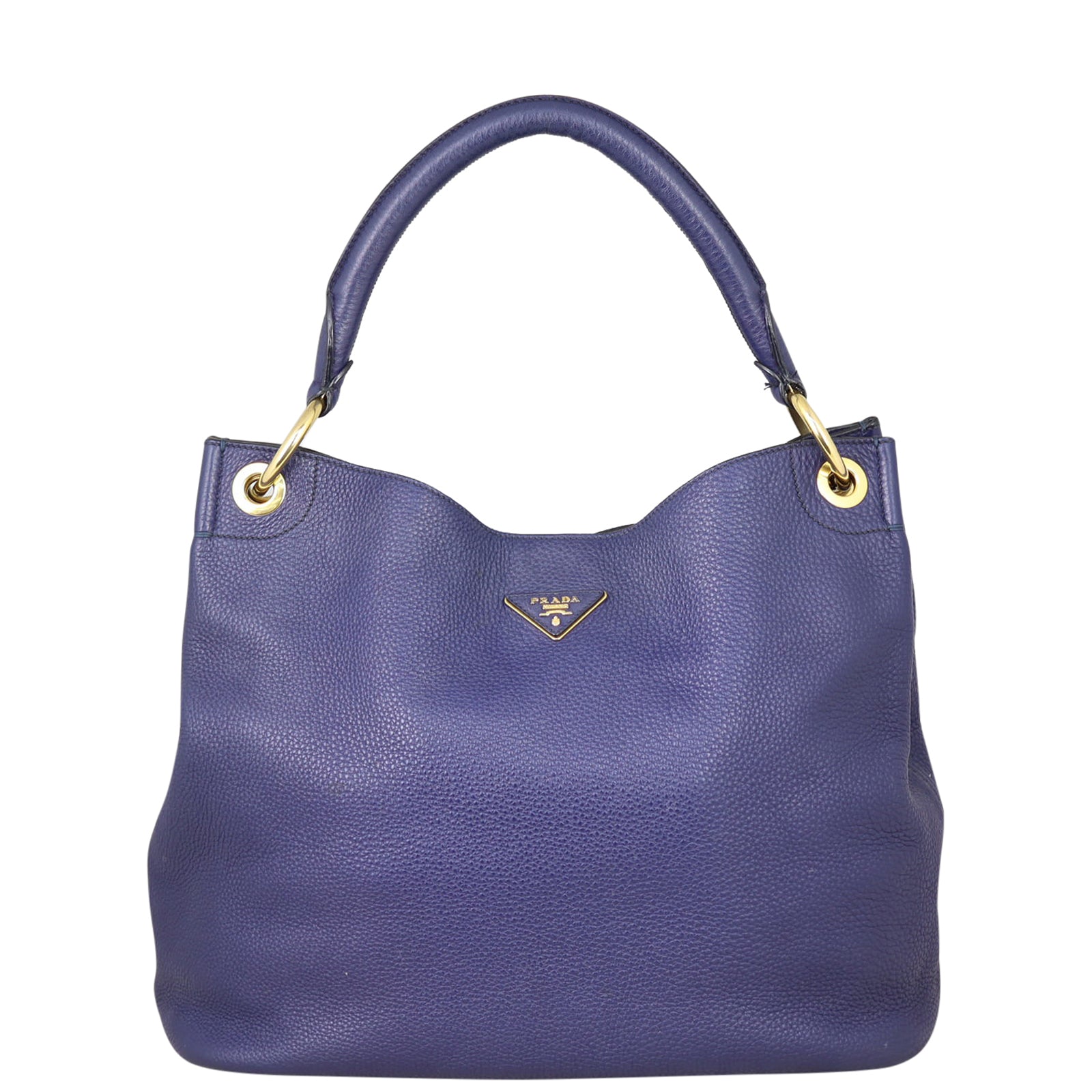 Prada Vitello Daino Hobo Front