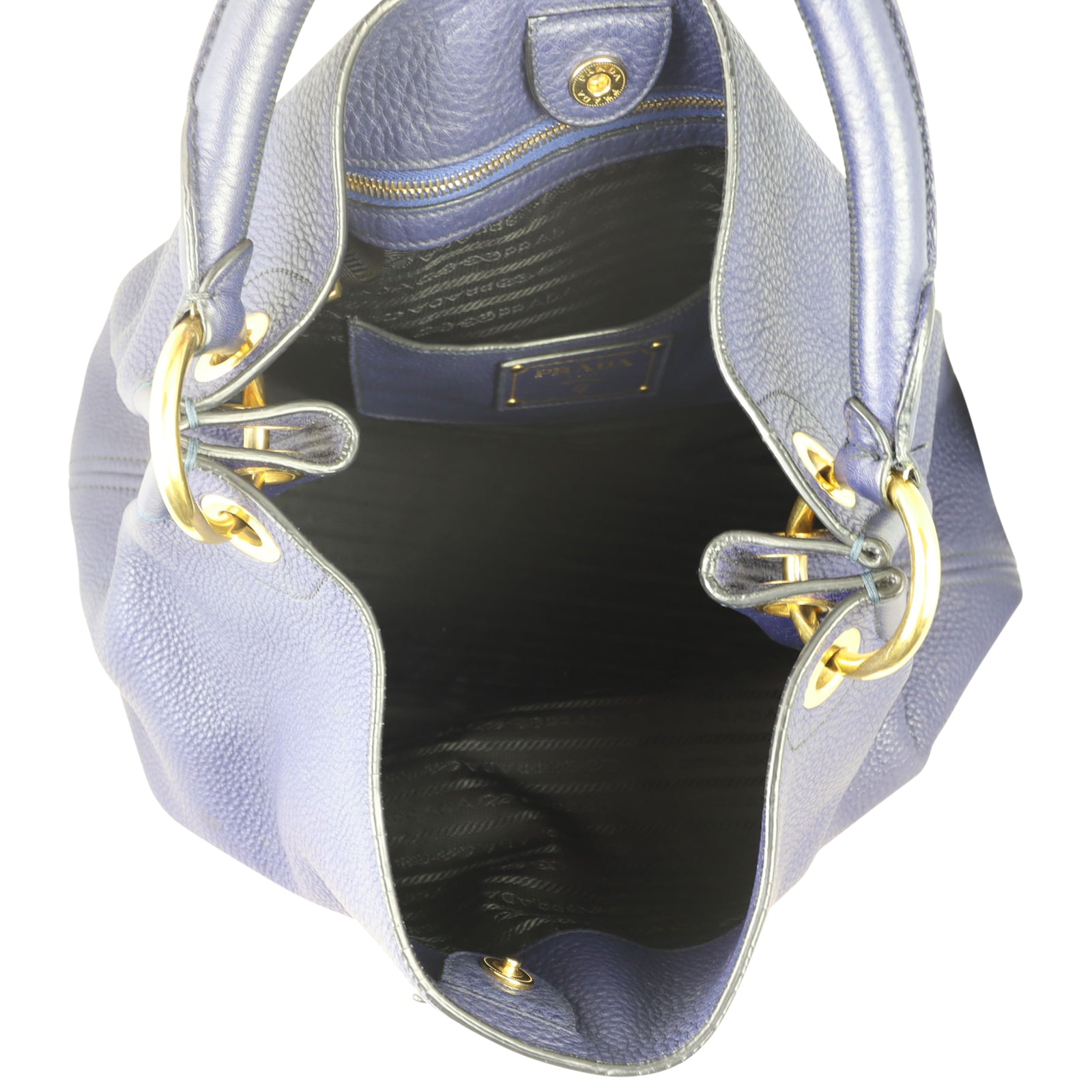 Prada Vitello Daino Hobo Whole interior