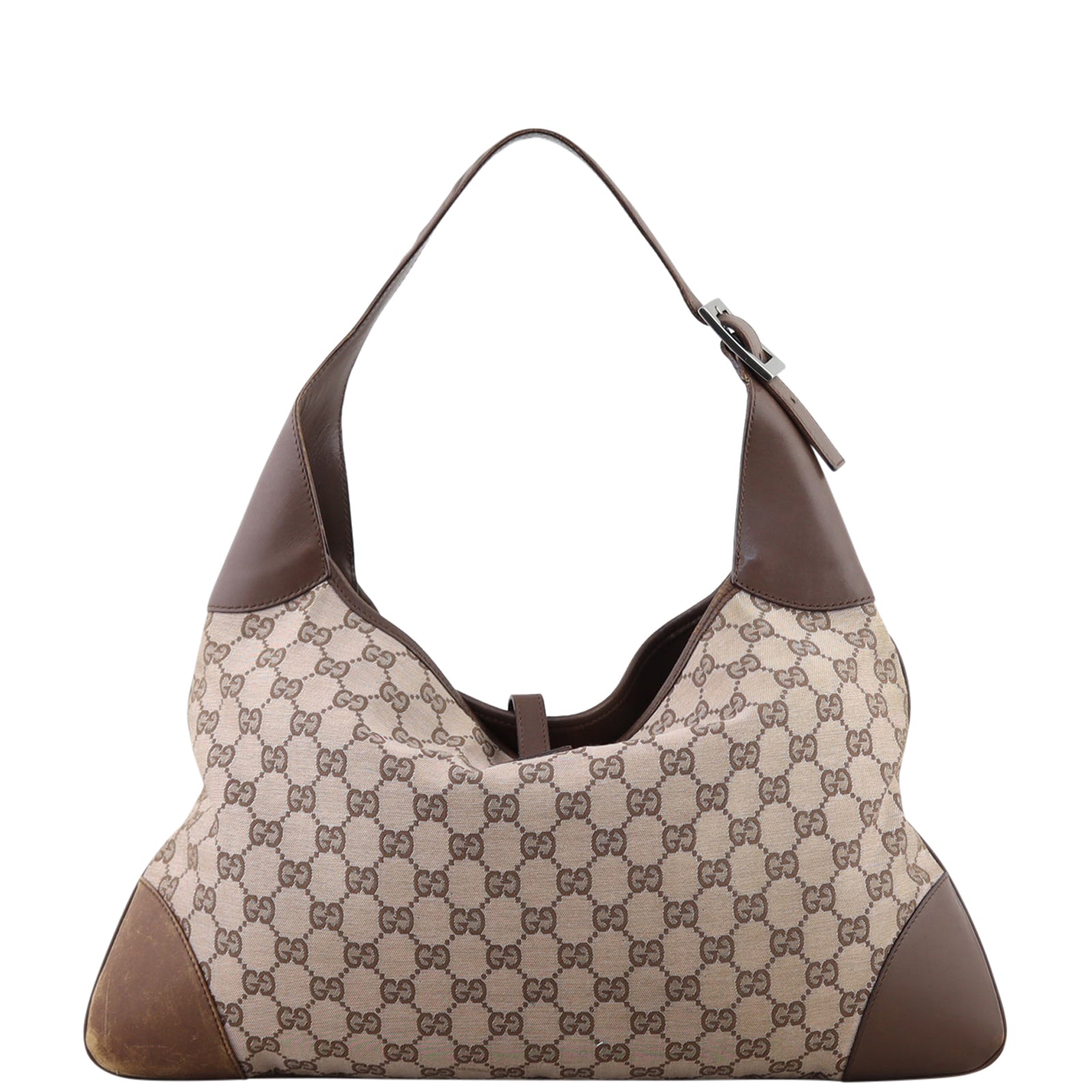 Gucci GG Canvas Jackie O Hobo Back