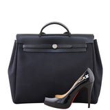 Hermes Toile Herbag GM Shoe