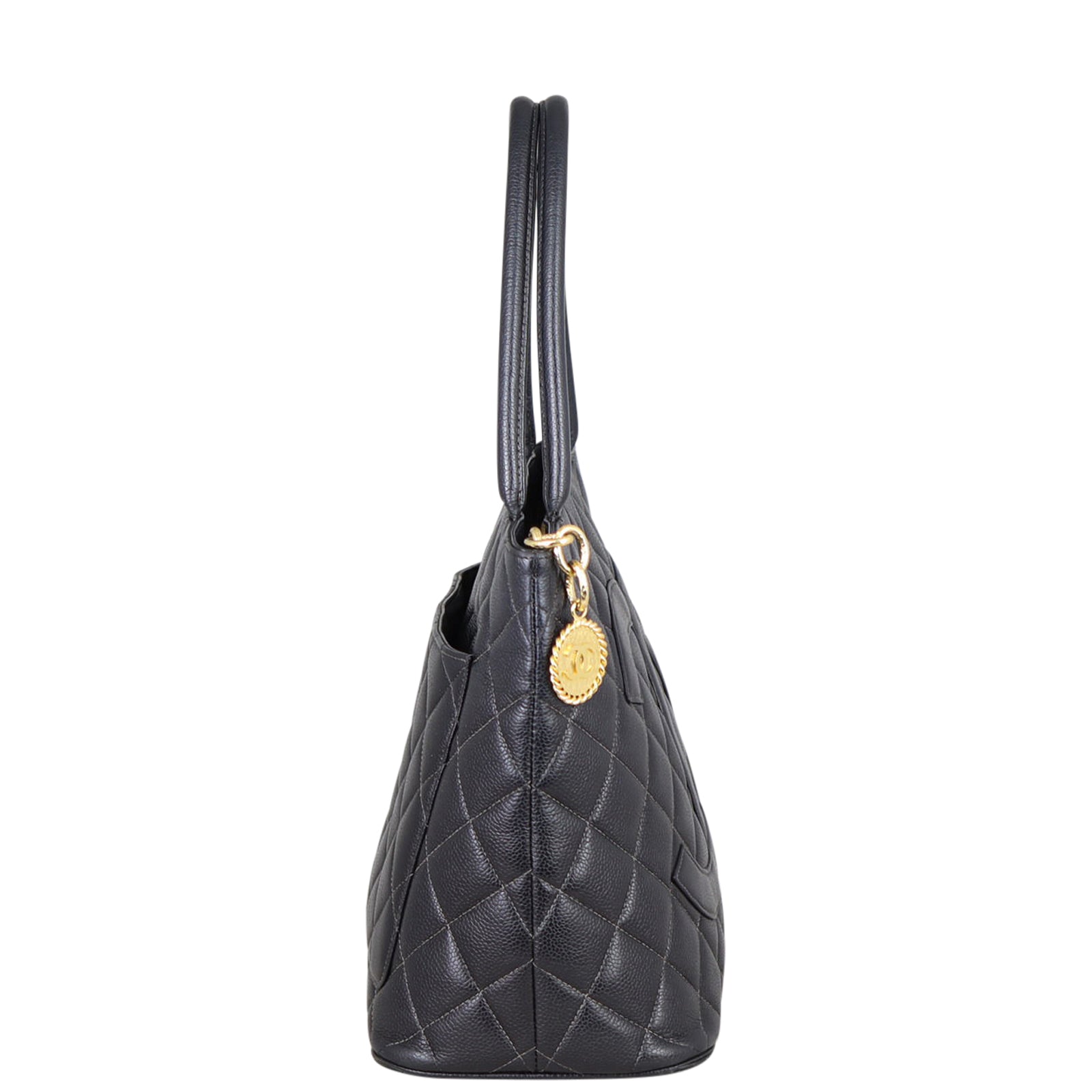 Chanel Medallion Tote Side