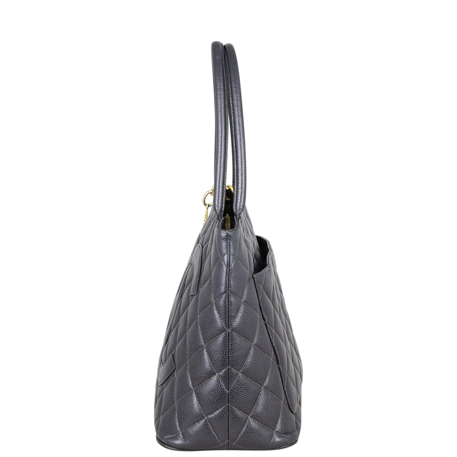 Chanel Medallion Tote Side