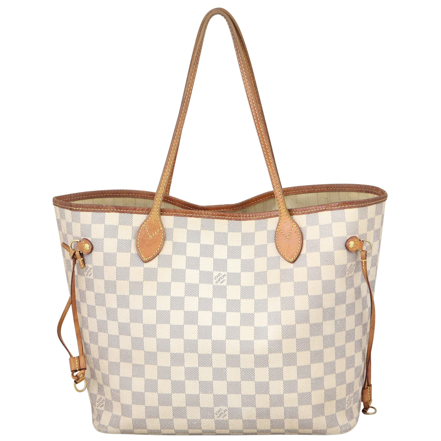 Louis Vuitton Neverfull MM Damier Azur Back