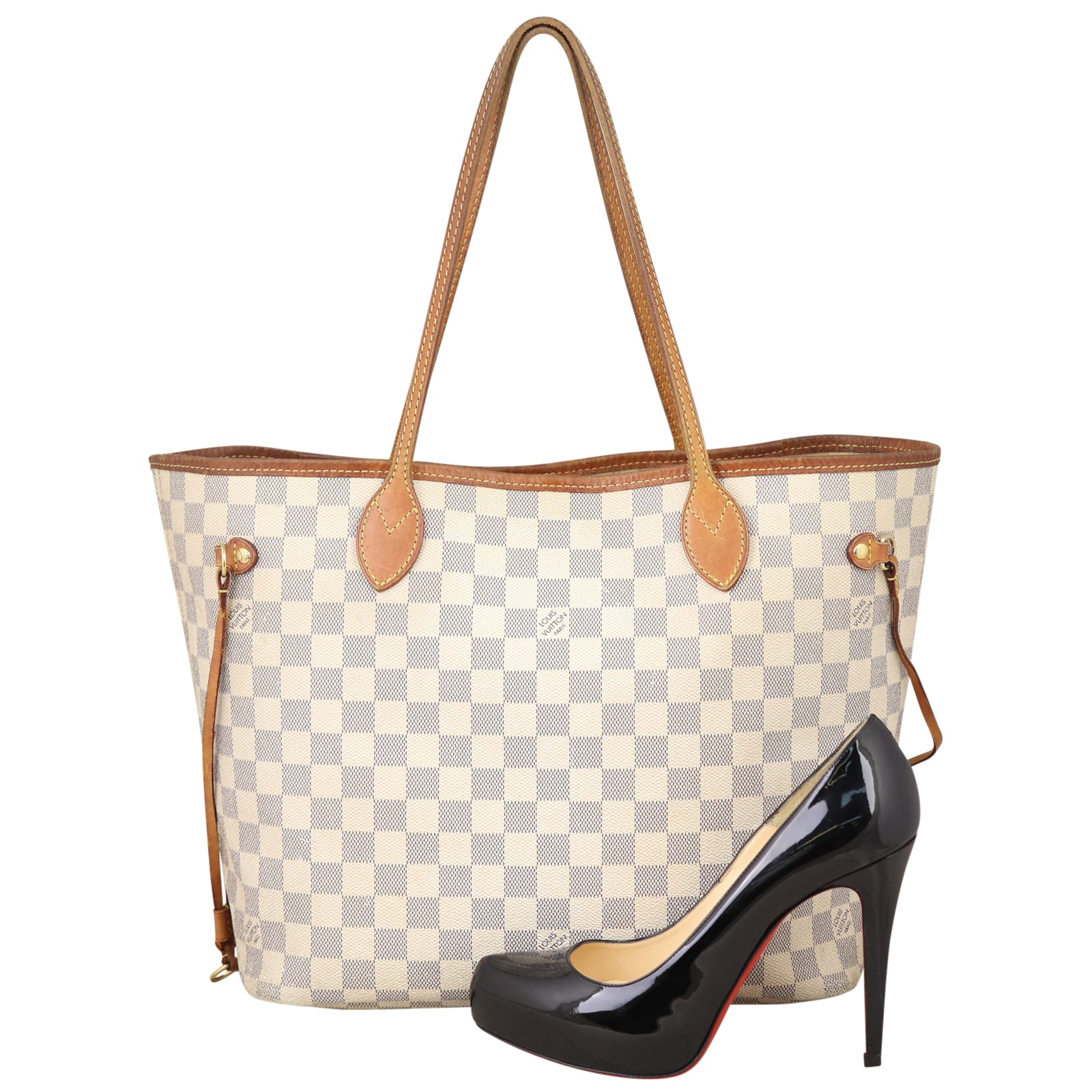 Louis Vuitton Neverfull MM Damier Azur Shoe
