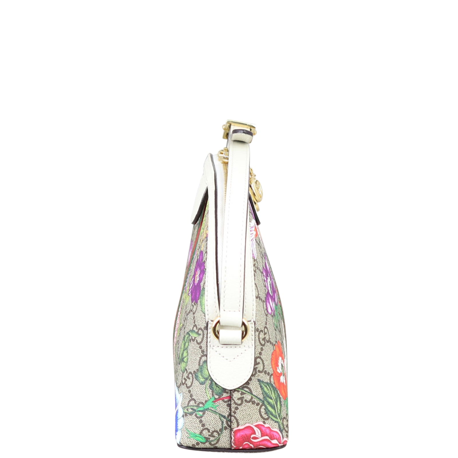 Gucci Flora GG Supreme Ophidia Small Shoulder Bag Side