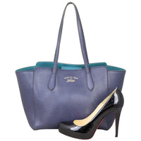 Gucci Swing Leather Tote Medium Shoe