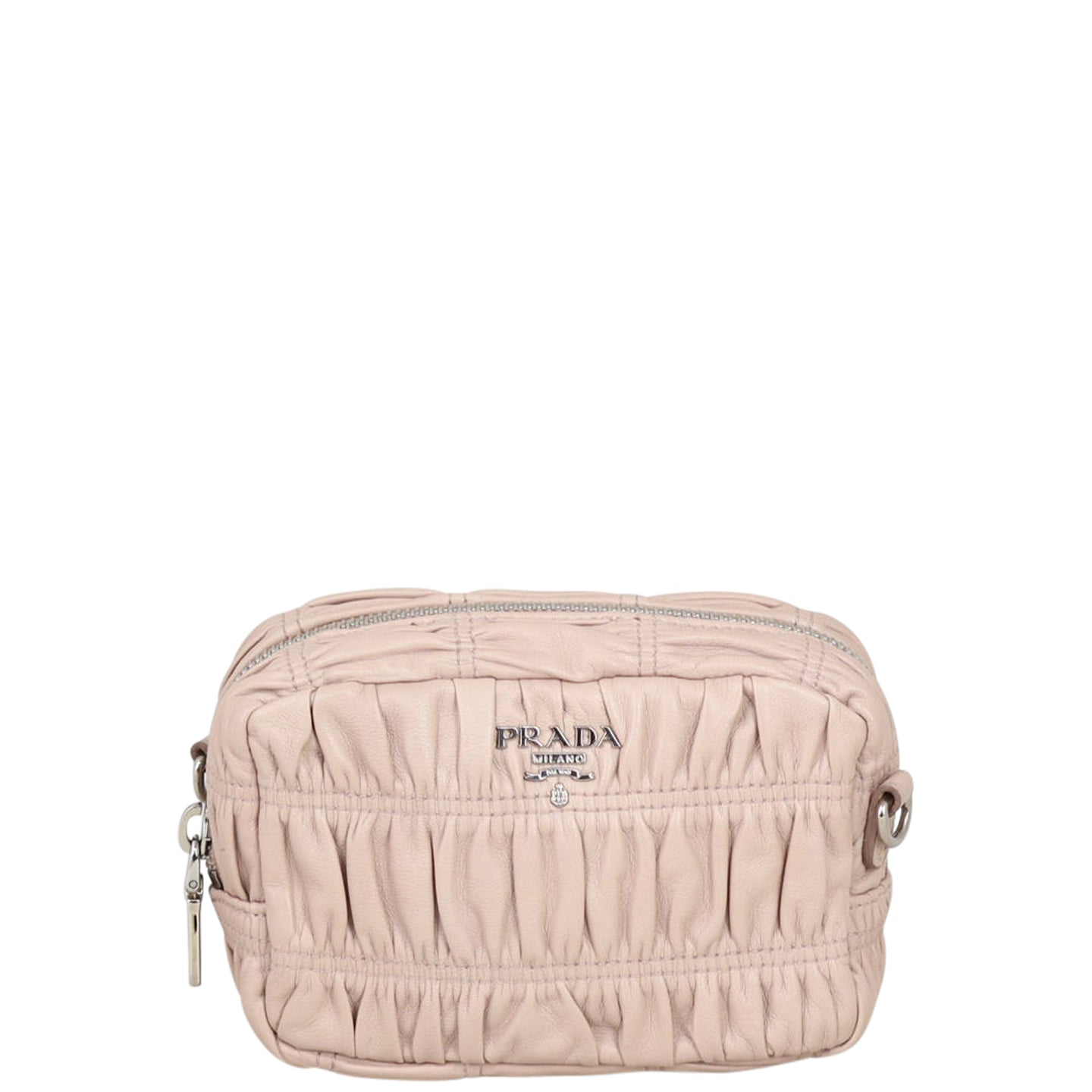 Prada Nappa Gaufre Crossbody Front
