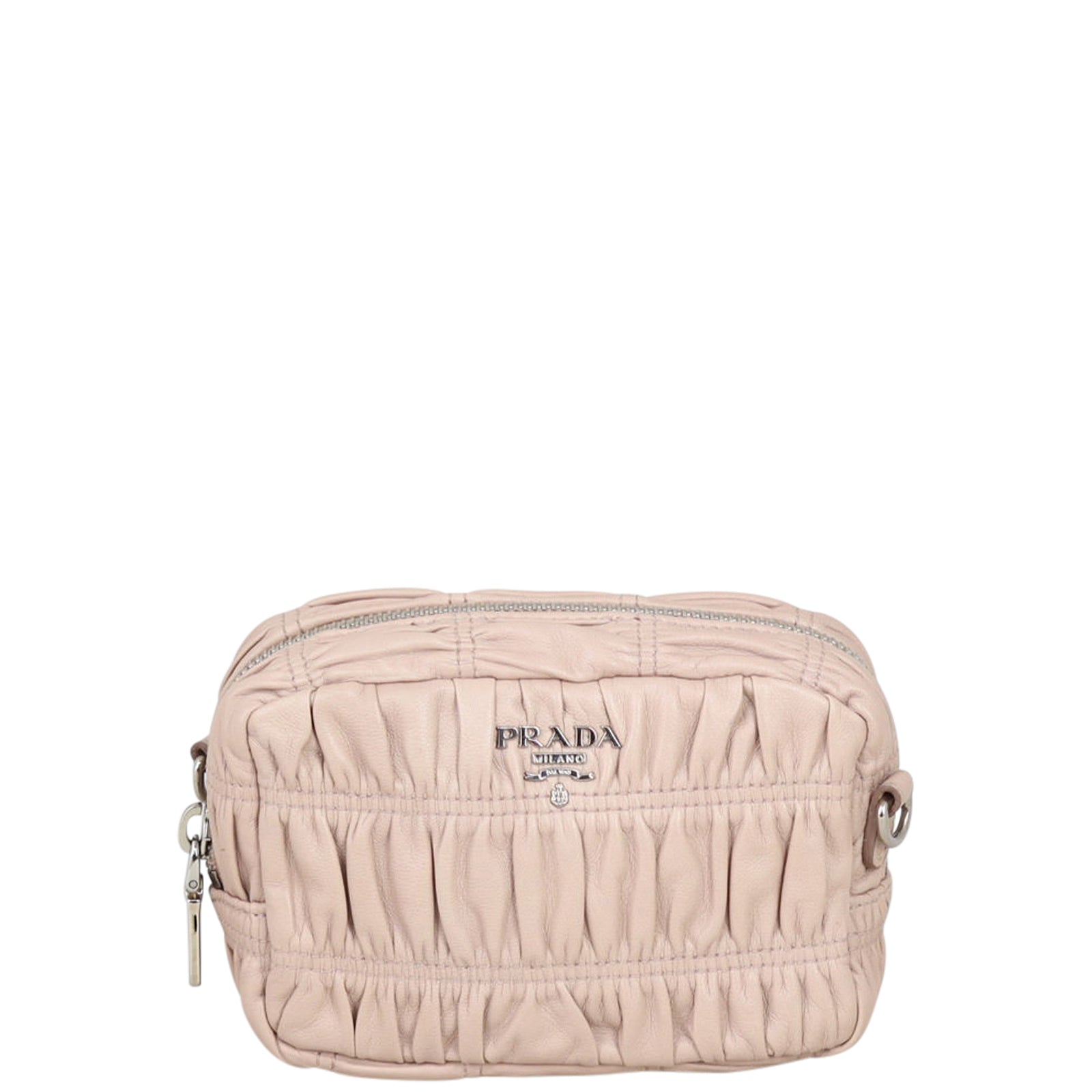 Prada Nappa Gaufre Crossbody Front
