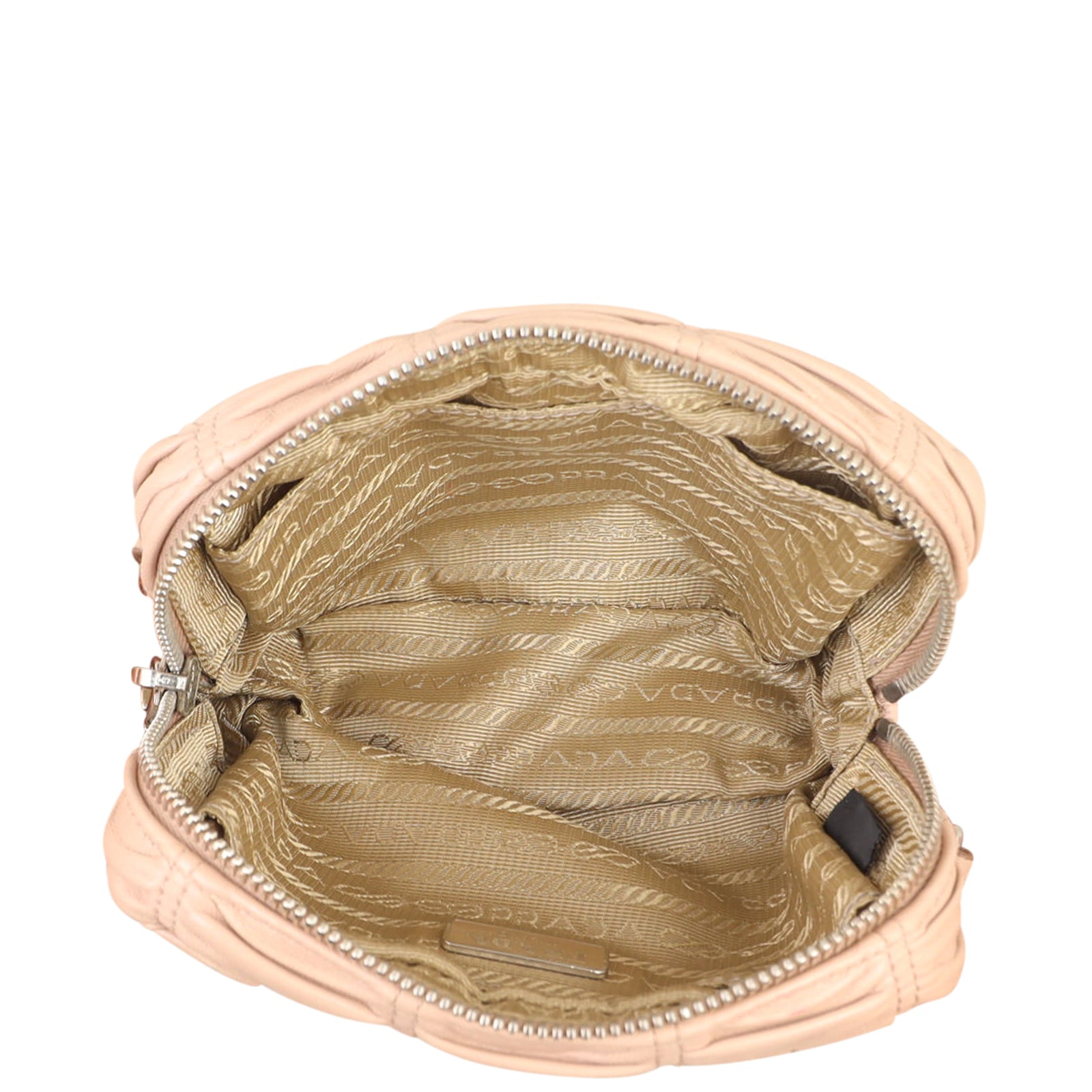 Prada Nappa Gaufre Crossbody Whole interior