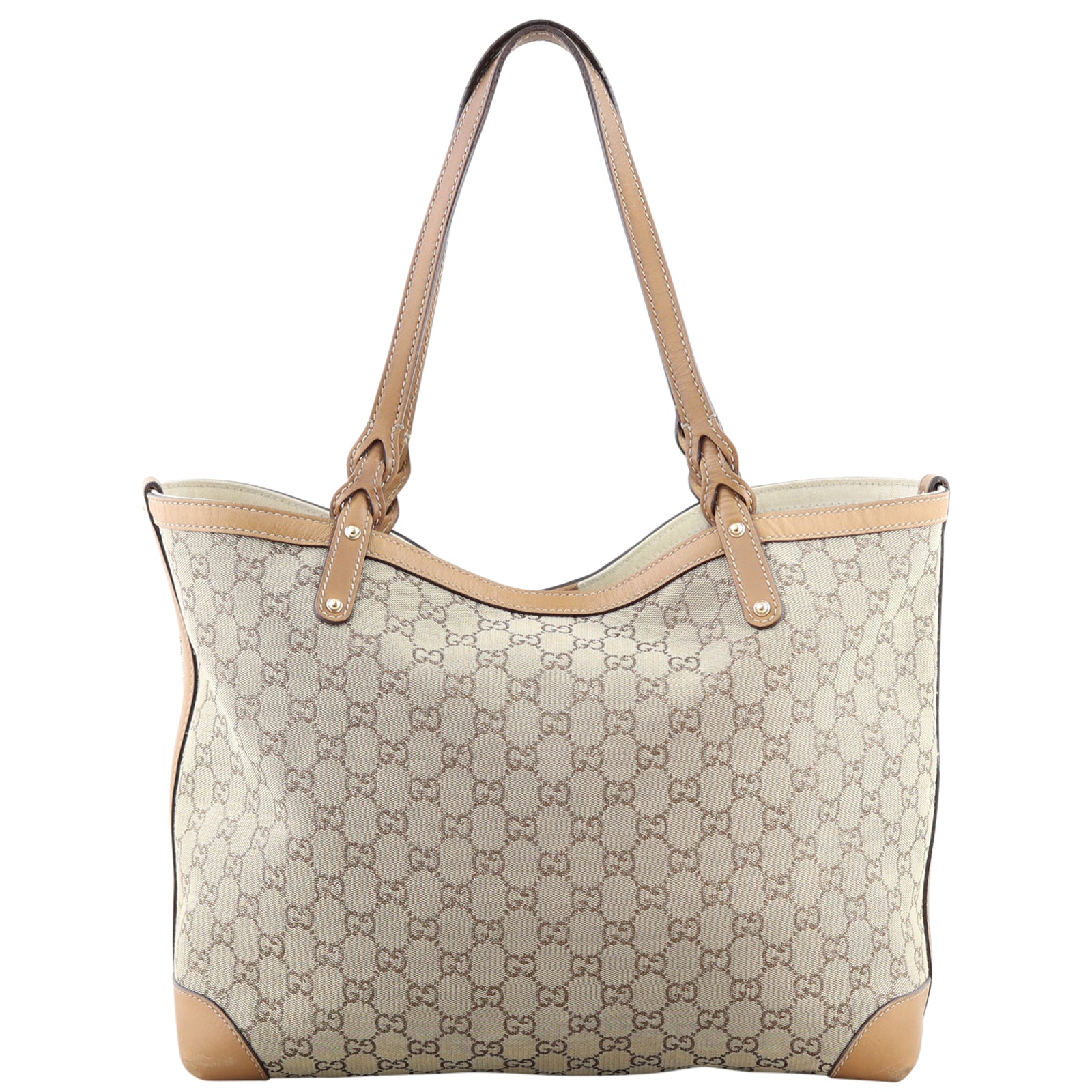 Gucci GG Canvas Craft Tote with Pouch Back