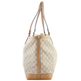 Gucci GG Canvas Craft Tote with Pouch Side