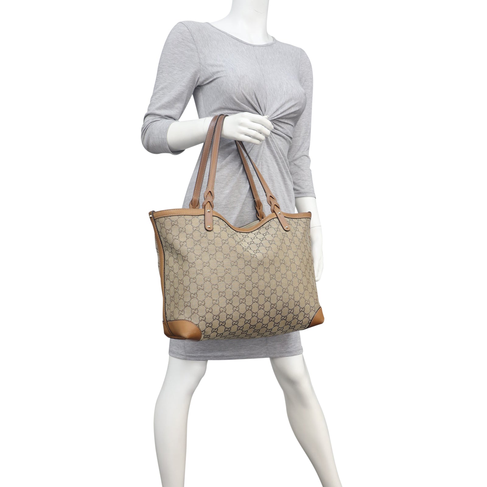 Gucci GG Canvas Craft Tote with Pouch Mannequin