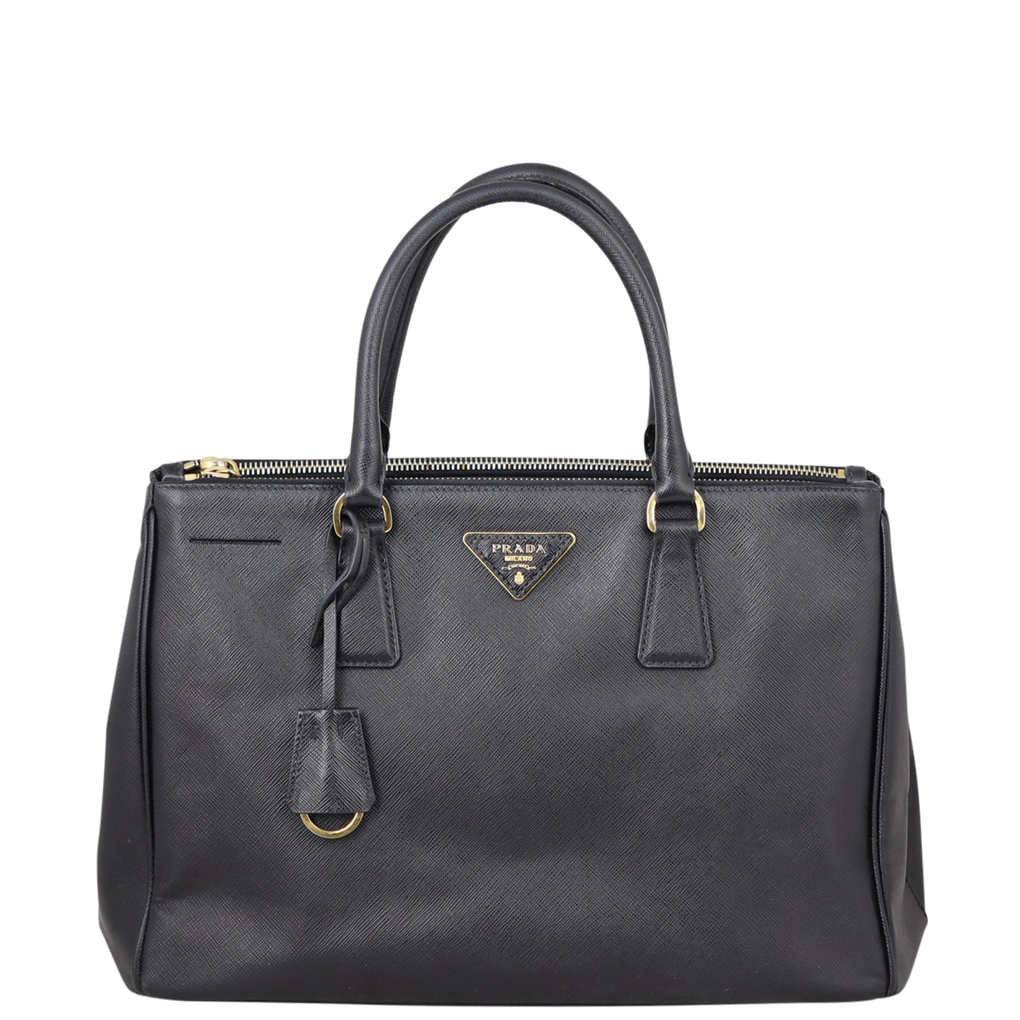 Prada Saffiano Lux Galleria Double Zip Tote Medium Front